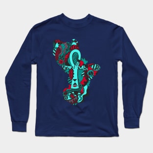 Turqred Horus Ankh Long Sleeve T-Shirt